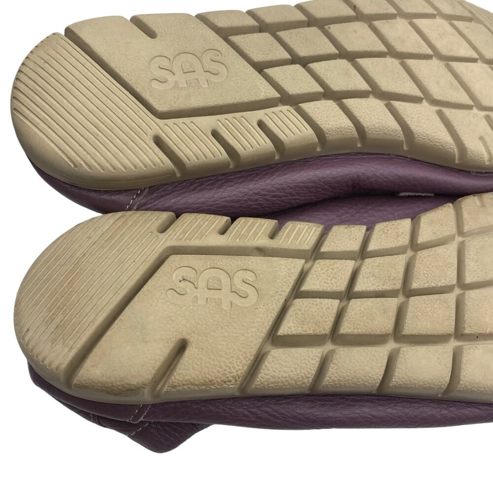 SAS Sunny Slip On Loafer Purple Pebbled Leather US 11 M Comfort Shoes USA Made - Picture 10 of 15